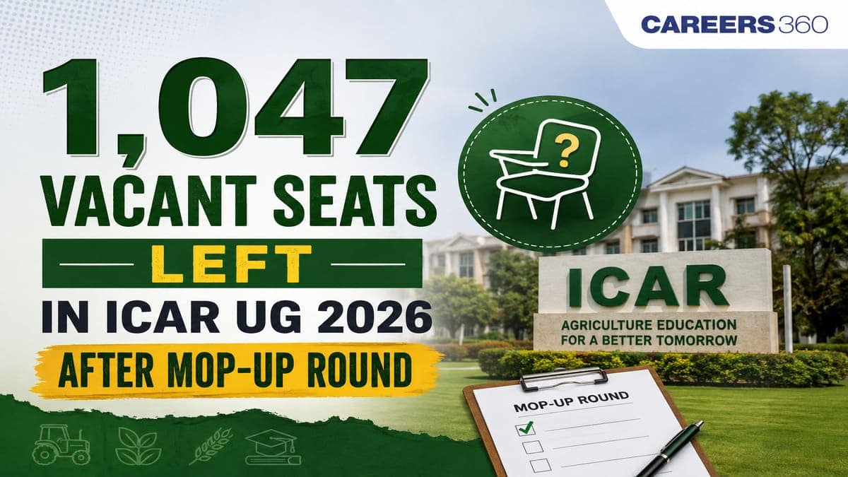 1,047 Vacant Seats Left in ICAR UG 2026 After Mop-Up Round